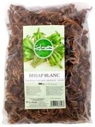 Safna - Foglie di Bissap bianco - Ibisco bianco - Ideale per infusi - 250 grammi