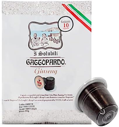 10 capsule Ginseng compatibili con Nespresso Gattopardo