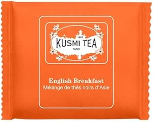KUSMI TEA - COLAZIONE INGLESE BIO - Scatola di bustine di tè avvolte (50)