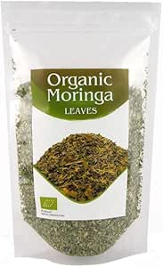Foglie di Moringa Biologica, Tisana Sfusa, Ben Setacciata, Ricca di Proteine, Moringa oleifera, Qualità Egiziana, 500G