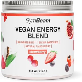 GymBeam Vegan Energy Blend - Pre Workout Vegano con Caffeina Naturale e 12 Ingredienti Funzionali (Vitamine B3/C), Supporto per Energia, Focus e Concentrazione, 217,5 g