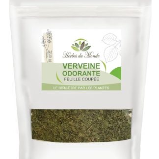 Herbes de Monde - Tisana Profumata alla Verbena, foglia recisa - Infuso Antistress e Digestivo - Aloysia citrodora - 1 busta da 50g