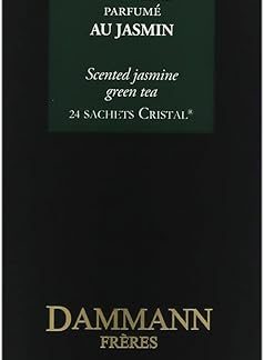 Dammann Jasmin - Tè verde mescolato con fiori freschi di gelsomino, 24 filtri, Dammann Frères