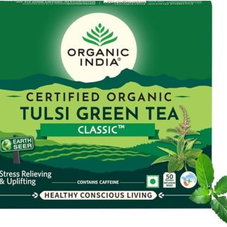 ORGANIC INDIA Tulsi Green Classic Tea 50 bustine di tè