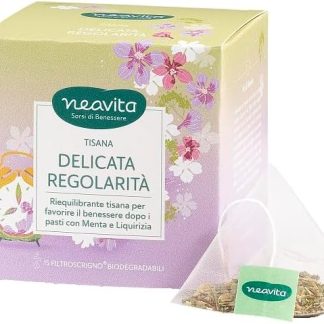 Tisana Delicata Regolarità per favorire la regolarità del transito intestinale con malva e psillio