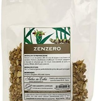 ZENZERO RIZOMA TAGLIO TISANA 100 gr. Nausea, gastrite, antinfiammatorio