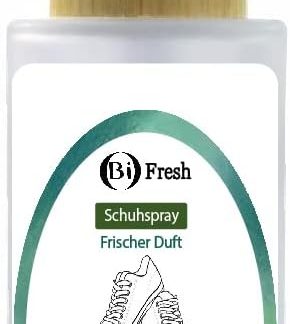Bifresh Spray per scarpe biologico, 50 ml, effetto duraturo, timo, tea tree, arancione, neutralizza e inibisce l'odore, 100% biologico