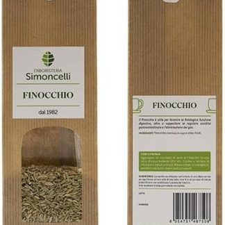 Tisana Finocchio 100 grammi - Erboristeria Simoncelli - Infuso Naturale per funzione digestiva e eliminazione dei gas