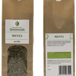 Tisana Menta 100 grammi - Erboristeria Simoncelli - Infuso Naturale per digestione e secrezione biliare