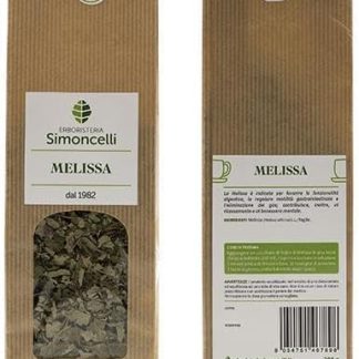 Tisana Melissa 200 grammi - Erboristeria Simoncelli - Infuso Rilassante e Digestivo con Melissa per Benessere Mentale e Funzionalità Gastrointestinale