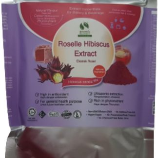 Pure Roselle Hibiscus Extrack (Hibiscus sabdariffa), Ekstrak Rozel, Halal, 100g ciascuno, Scadenza: Marzo 2024