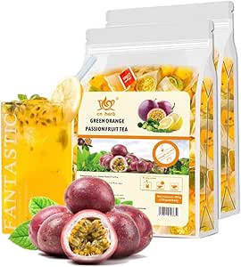 Rinfrescante frutto della passione kumquat bustine di tè al limone miscela naturale di erbe frutta perfetta per l'estate bevanda istantanea calda o fredda