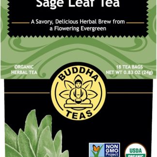 Sage Leaf Tea - Organic Herbs - 18 Bleach Free Tea Bags