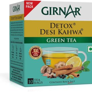 Girnar detox verde bustine di tè - desi kahwa, 10 borse