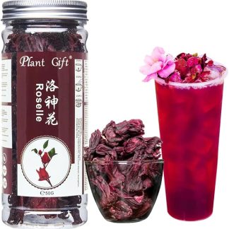 Plant Gift Roselle Hibiscus Tea - Biologico Dried Chinese Health Tea with Ibisco Fiori - 50G / 1.76oz