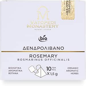 Tisana di Rosmarino Biologico con Erbe Aromatiche Bio dal Monte Athos (Rosmarinus Officinalis) - 15g