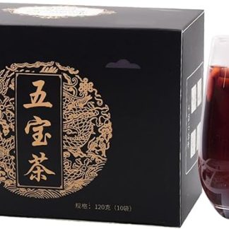 Ginseng Five Treasures Tea, 120 G 4,2 Once (12 G X 10 Bustine) Polygonatum Wolfberry Essiccato Giuggiola Gelso Maca Bustine di Tè Alle Erbe Combinate
