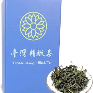 Trilliant -Fomsa Tea WenShan BaoZhong, tè oolong di Taiwan, foglia di tè sfuso, infuso freddo, tè gongfu, confezione regalo 2 once, tè contorti, note di giglio di zenzero e forti profumi floreali.