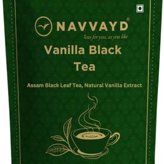 Navvayd Vanilla Black Tea, With Real Vanilla Extract For Exclusive Taste, Loose Leaf - Enjoy Hot or Cold (100 Gm)