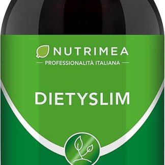 Dietyslim Nutrimea | Drenante Detox Forte | Ritenzione Idrica e Eliminazione Liquidi | Con Tarassaco, Guaranà, Pilosella e Tè Verde | 8 Estratti Vegetali | Gusto Pesca | 500 ml