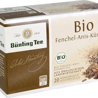 Bünting Tee Cuffolo di anice di finocchio biologico, 20 x 3 g, 60 g