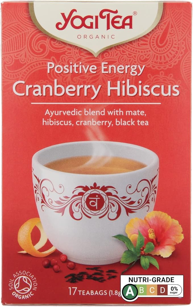 Yogi Tea Positive Energy Cranberry Hibiscus 17 Bags