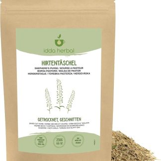 IDDA Herbal Borsa del Pastore Tisana 250g, Erba di Borsa del Pastore Essiccata e Tagliata, Tè Sfuso