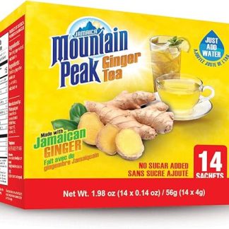 Jamaica Mountain Peak Ginger Instant Tea Unsweetened 14 sachets