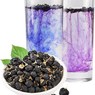 Tè cinese Lycii essiccato Wolfberry selvatico Goji nero Bacca di tè Nuovo tè profumato Tè verde Tè di assistenza sanitaria Fiori Alimenti verdi di prima qualità (500)