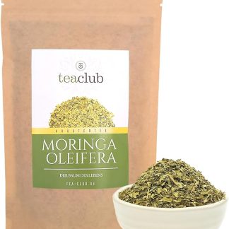 Tè Moringa sfuso 100g, foglie di Moringa Oleifera tagliate finemente, tisana TeaClub Tisane