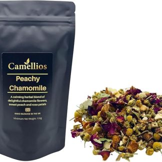 Tè alla Camomilla e Pesca, Tè alle Erbe Sfuso, Camellios (100g)