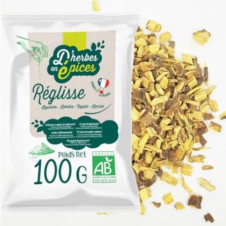 D'HERBES EN EPICES | Infuso liquirizia bastoncini bio 100g | Tisana e infusi sfusa | Certificato biologico | Radice di liquirizia purissima