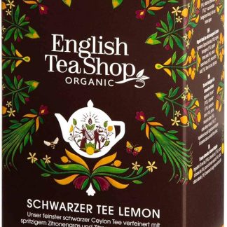 English Tea Shop Tè Nero al Limone Biologico - 20 Bustine di Tè Bustine, 35 g