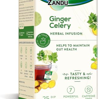 Zandu Tè alle erbe allo zenzero, una tisana arricchita con ingredienti ayurvedici (25 bustine di tè)