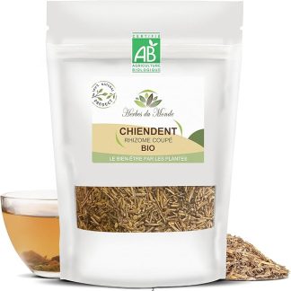Herbes de Monde - Rizoma di Quackgrass tagliato – Infuso biologico diuretico e drenante - 1 busta da 100g certificata AB