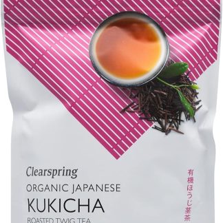 Clearspring Tè biologico giapponese sciolto Kukicha arrosto ramoscello 90 g
