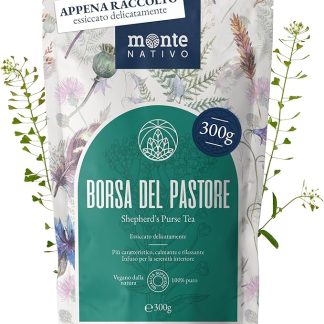 Tè di Borsa del Pastore Monte Nativo (300g) - Erbe aromatiche senza additivi - Infusi e tisane per la tazza di tè più deliziosa - Raccolte ed Essiccate Delicatamente - Herbal Tea