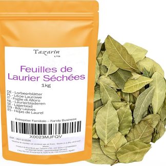 1kg Foglie di Alloro Intere Essiccate - Laurus Nobilis - Aroma e Gusto Intenso - 100% Naturale, Puro e Senza Additivi | Qualità Superiore