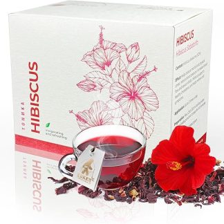 Hibiscus Tea 50g | Bagged 25 Bags Individually Packed | by Kuker Premium Quality Hibiscus Herbal Tea from Dried Hibiscus Flowers
