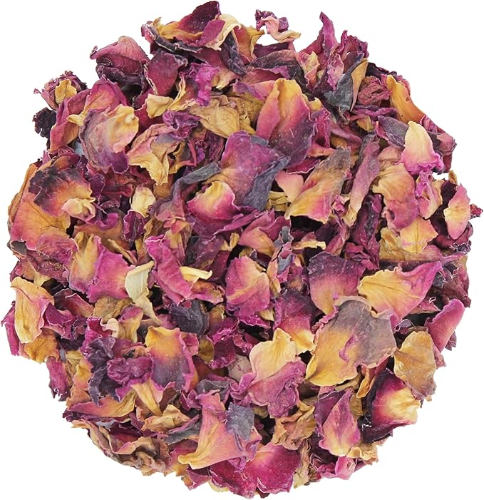 1000Kräuter Petali di Rosa Rossi Commestibili Tè ai Petali di Rosa (100g)