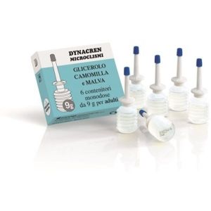 Dynacren Microenemas Chamomile And Mallow 6 Pieces Of 9g For Adults