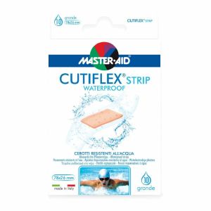 Cutiflex Strip Plaster 20 Micron Transparent Large 10 Pieces