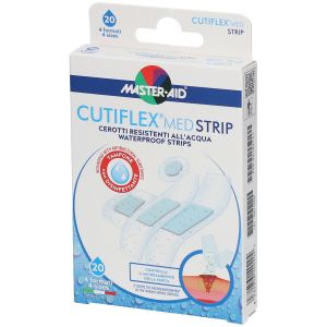 Cutiflex Strip Plaster 20 Micron Transparent Waterproof 4 Formats 20 Pieces