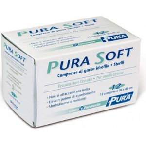 Non Woven Gauze Pura Soft 36x40cm 12 Pieces