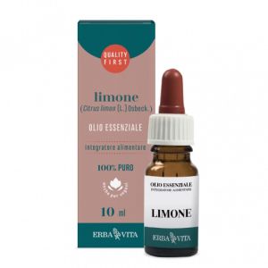 Erba Vita Lemon Essential Oil Antibacterial and Purifying Supplement 10 ml