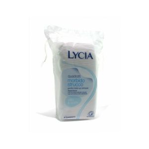 Мягкие квадратики для снятия макияжа Lycia, 100% хлопок, 50 штук