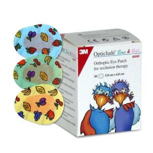 Opticlude Boys&girls Mini Colored Plaster 5x6cm 30 Pieces