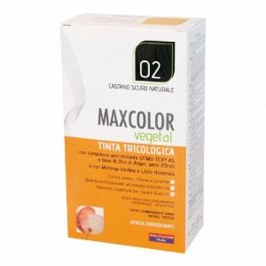 Растительный краситель Maxcolor 02 натуральный темно-коричневый 140 мл