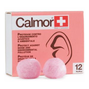 Anti-sound earplug in calmor natural wax 12 pieces code