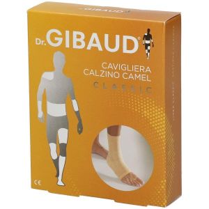 Dr. Gibaud Cavigliera Calzino per Distorsioni Cotone Camel Taglia 3